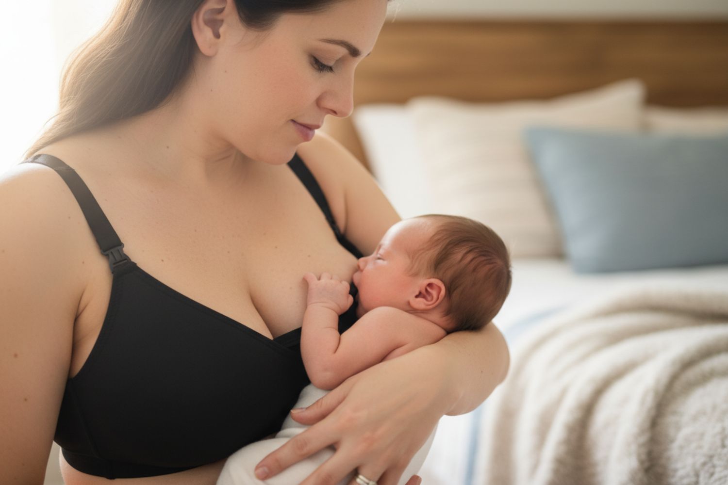 One-hand nursing clips so you can nurse without removing your bra.