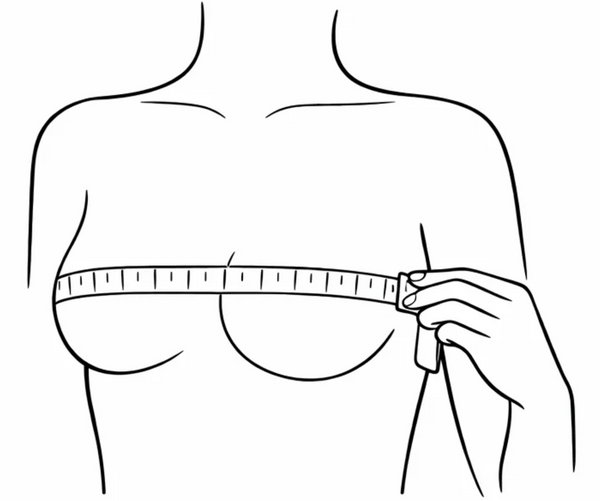 Measure full bust diagram
