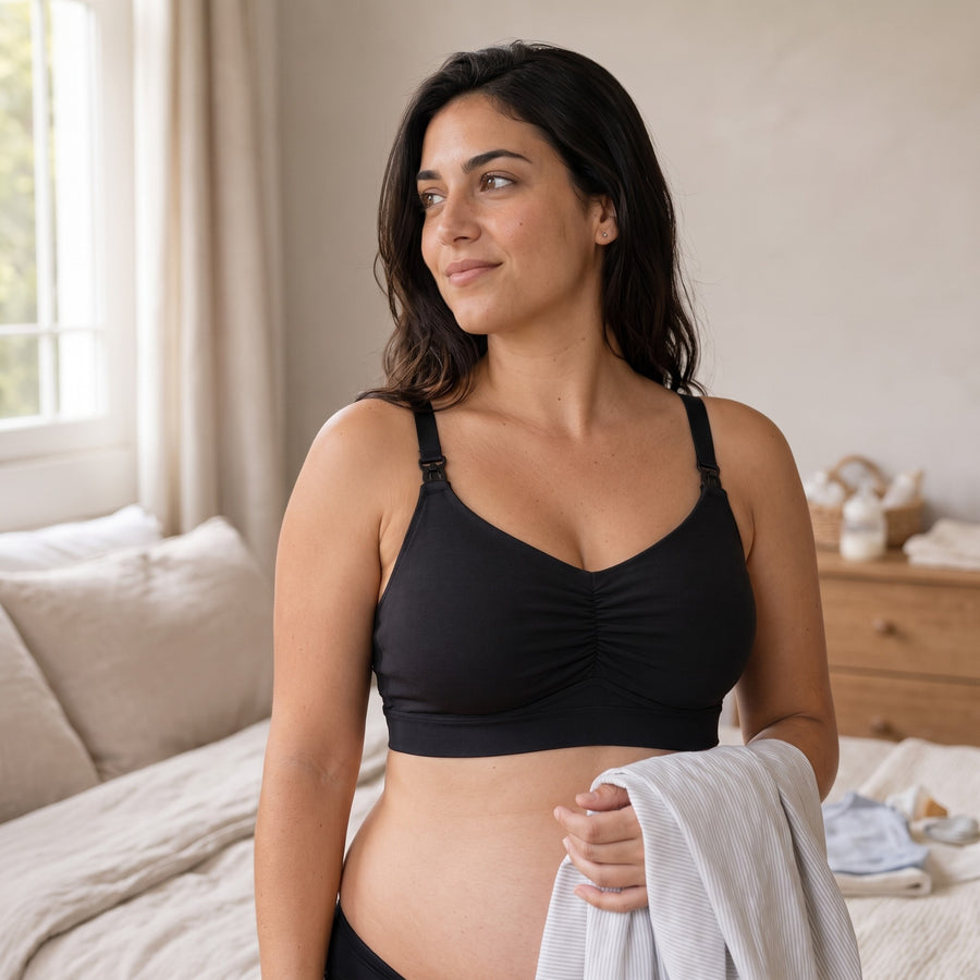 A relaxed mother, the problem is gone